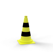Traffic cone | yellow | yellow / black | Height: 500 mm